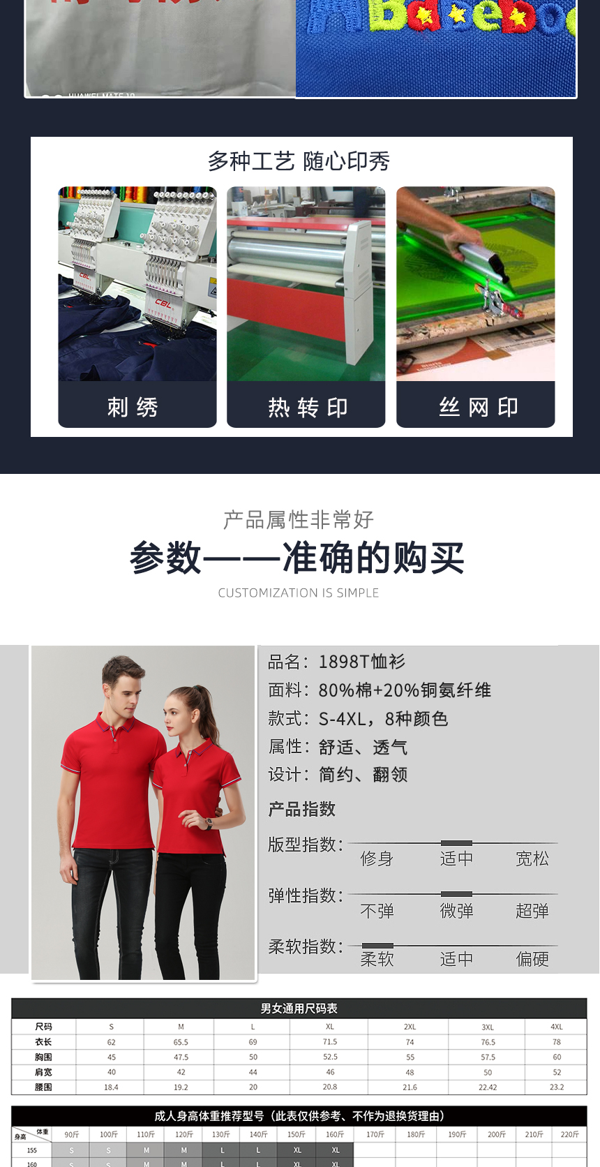 T恤衫工作服詳細(xì)參數(shù) T恤衫工作服詳細(xì)參數(shù)